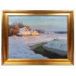 Mieczysław Petrycki, Un village en hiver, vers 1930.