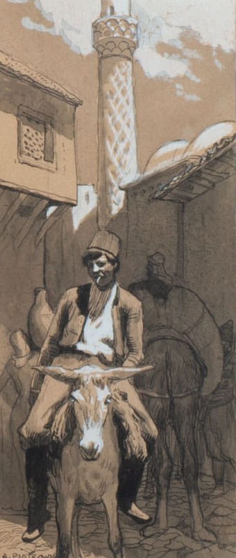 Antoni Piotrowski, Chłopak na ośle, ok. 1885 r.