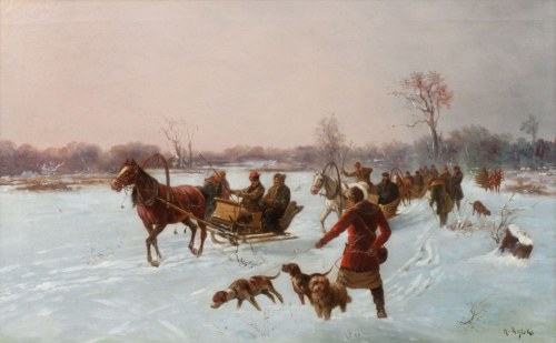 Adolf Rylski, Wyjazd na polowanie