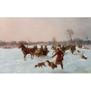 Adolf Rylski, Wyjazd na polowanie