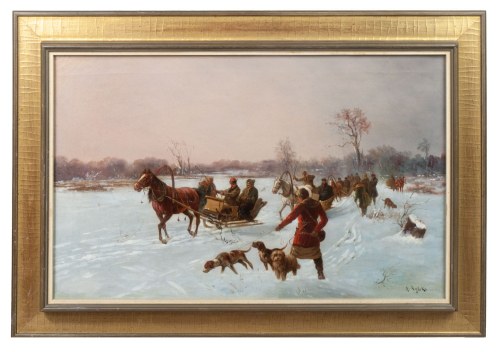Adolf Rylski, Wyjazd na polowanie