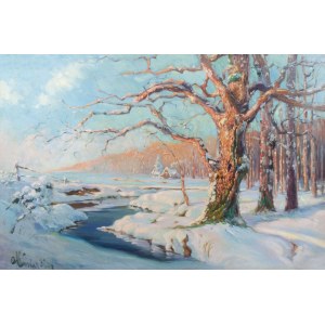 Unknown Artist, Winter Landscape, 1932