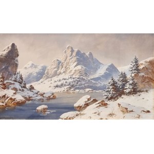 Józef Guranowski, Paesaggio invernale, 1914