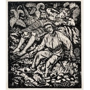 Władysław Żurawski, “Con il bastone sull’acqua”, anni ’30 del XX secolo.
