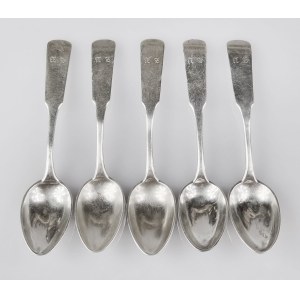 Teaspoons, Ludwik Nast, Warsaw, 1883