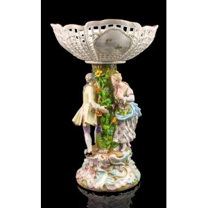 Platter, Ernst August Leuteritz, Meissen, 19th century