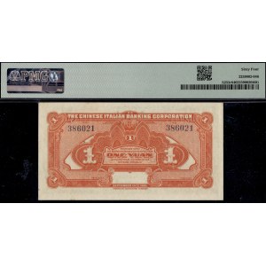 China. 1921 1 Yuan - Chinese Italian Banking Corp