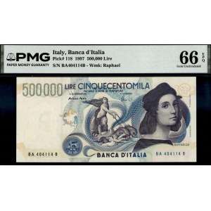 Italy. 1997 500000 Lire - Raffaello