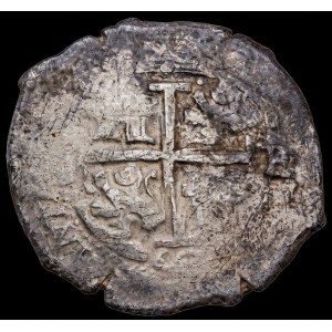 Bolivia. 1667 8 Reales - Potosi - Carlos II - Double Dated Silver