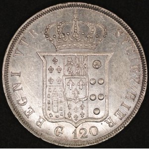 Italy. 1841 120 Grana - Ferdinand II - Kingdom of Naples - Silver