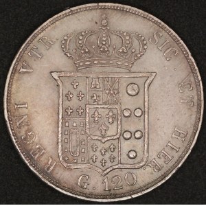 Taliansko. 1848, 120 grana – Ferdinand II. – Neapolské kráľovstvo – striebro