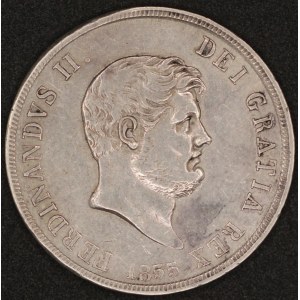 Italy. 1855 120 Grana - Ferdinand II - Kingdom of Naples - Silver