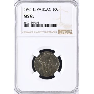 Vatican. 1940 10 Centesimi - Pius XII - AN II