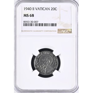 Vatican. 1940 20 Centesimi - Pius XII - AN II