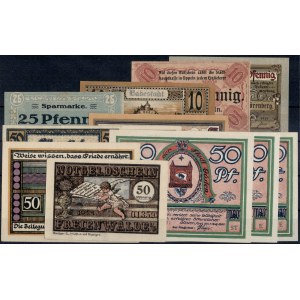 Poland. Mixed Cities 10 through 50 Fenigow - 11 Pieces Total