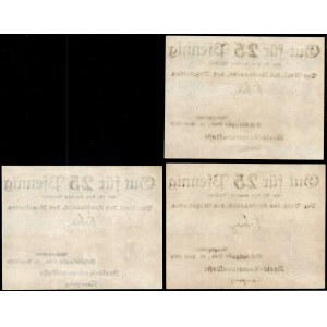 Poland. Trzcianka 1920 - 3 x 25 Fenigow kolej żelazna - 3 Pieces Total