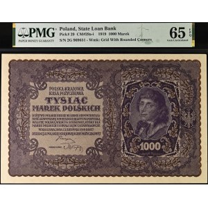 Poland. 1919 1000 Marek - Prefix II Serja G