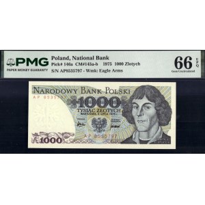 Poľsko. 1975, 1000 zlotých, predpona AP