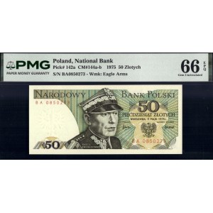 Poland. 1975 50 Zlotych Prefix BA