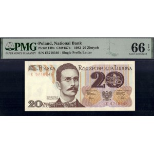 Poland. 1982 20 Zlotych Prefix E