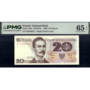 Polen. 1982, 10 Zloty, Präfix P