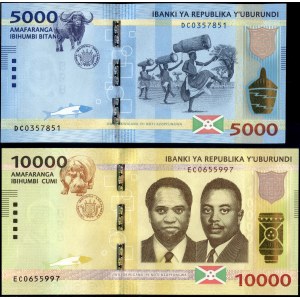 Burundi. 2015 - 5000 & 10000 Francs