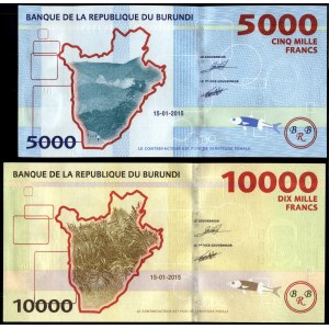 Burundi. 2015 - 5000 & 10000 Francs