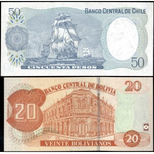 Chile. 1981-6 - 20 & 50 Pesos