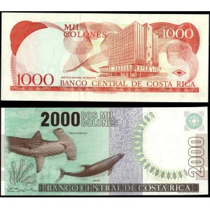Kostarika. 2005 – 1000 a 2000 colónov – spolu 2 kusy