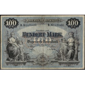 Germany. 1900 100 Mark - Bavaria - Bayerische Notenbank