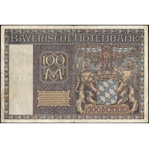 Germany. 1922 100 Mark - Bavaria - Bayerische Notenbank