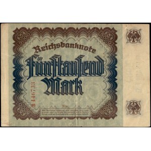 Germany. 1922 5000 Mark Prefix BB