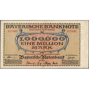 Germania. 1923, 1 milione di marchi - Baviera