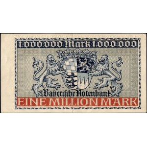 Germania. 1923, 1 milione di marchi - Baviera