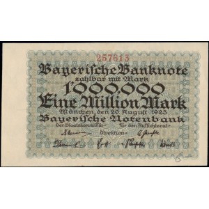 Germania. 1923, 1 milione di milioni di marchi – Baviera – Monaco di Baviera