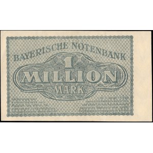Germania. 1923, 1 milione di milioni di marchi – Baviera – Monaco di Baviera