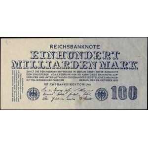 Germany. 1923 100 Billion Milliarden Mark - Reichsbanknote