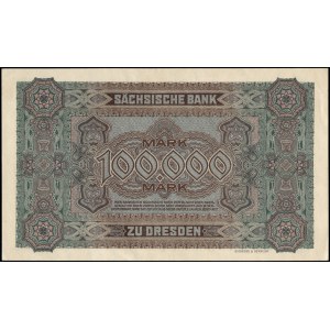 Germany. 1923 100000 Mark - Saxony - Dresden