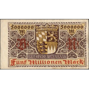 Germany. 1923 5 Million Millionen Mark - Bavaria - Munich