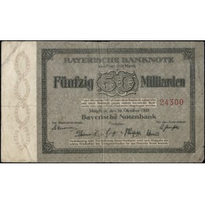 Germany. 1923 50 Billion Milliarden Mark - Bavaria - Munich