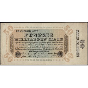 Germany. 1923 50 Billion Milliarden Mark - Reichsbanknote