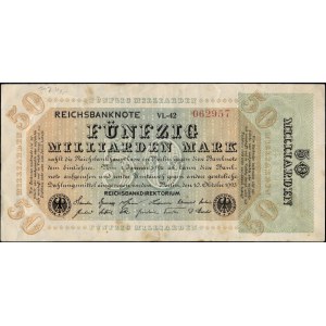 Germany. 1923 50 Billion Milliarden Mark - Reichsbanknote
