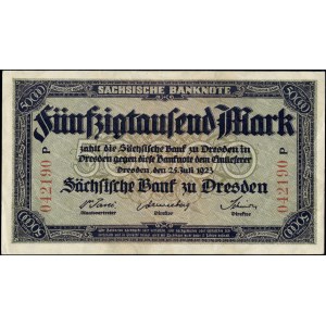 Germany. 1923 50000 Mark - Saxony - Dresden