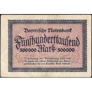 Germany. 1923 500000 Mark - Bavaria - Munich
