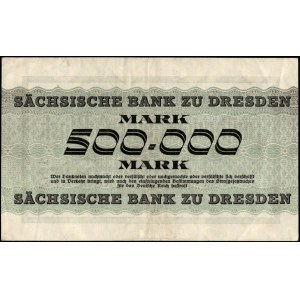 Germany. 1923 500000 Mark - Saxony - Dresden