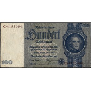 Deutschland. 1935 100 Reichsmark – Drittes Reich – Hakenkreuz