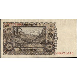 Germany. 1939 20 Reichsmark - Third Reich - Swastika