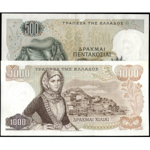 Grécko. 1968–1970 – 500 a 1000 drachiem – 2 kusy