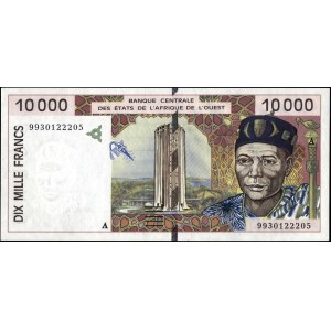 Ivory Coast. 1999 10000 Francs - A