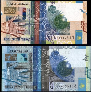 Kazachstan. 2006 – 200 a 500 tenge – celkom 2 kusy